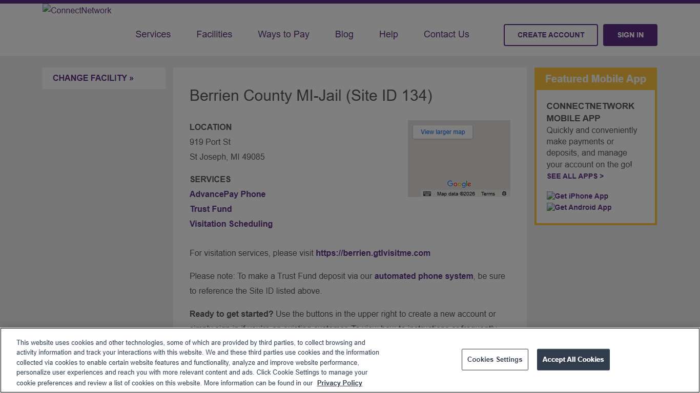 Berrien County MI-Jail | ConnectNetwork